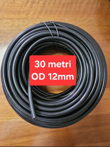 Meters hose 12mm black - black, pe