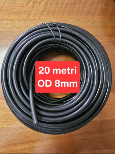 Meters pipe 8mm black pe - 20,